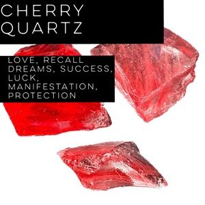 Cherry Quartz Bundle 3oz 348ct Heal 💚 Chakra, Luck, Success, Manifestation